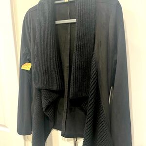 Kori Black Textured Cardigan